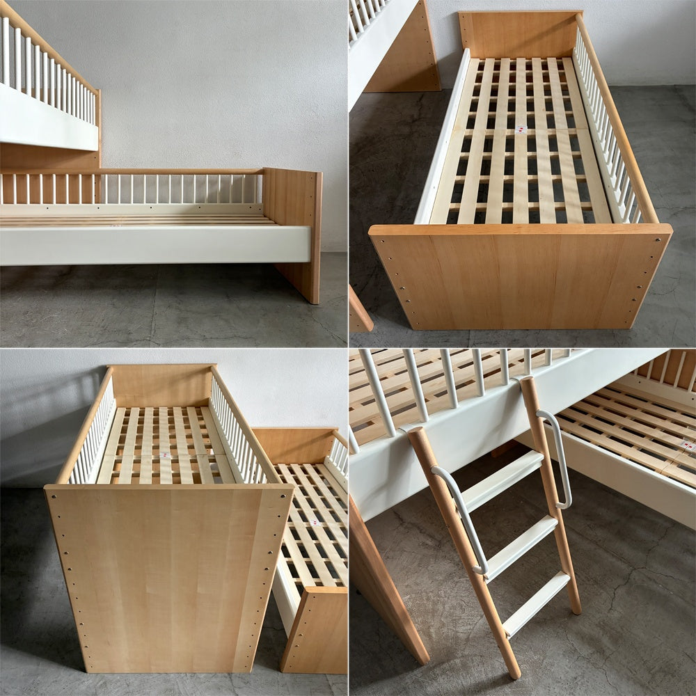 アクタス キッズ ACTUS Kids 現行品 テンポ TEMPO ベッド + ハイベッド 別売マットレス×2枚 付属 参考価格合計￥414,700の品 寝具 〓
