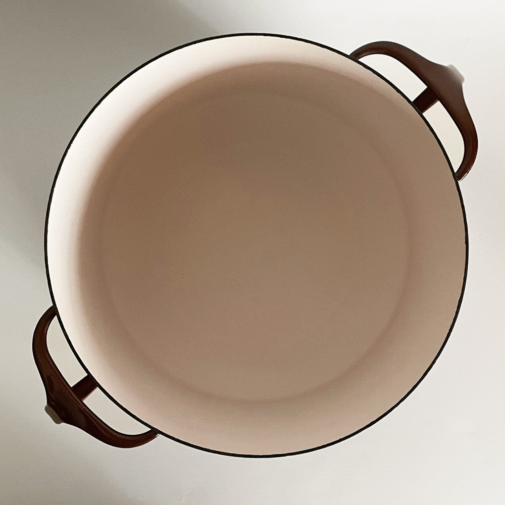 ダンスク DANSK コベンスタイル koben style ホーロー 両手鍋 深型 22cm ブラウン イェンス・クイストゴー ビンテージ デンマーク製  ■