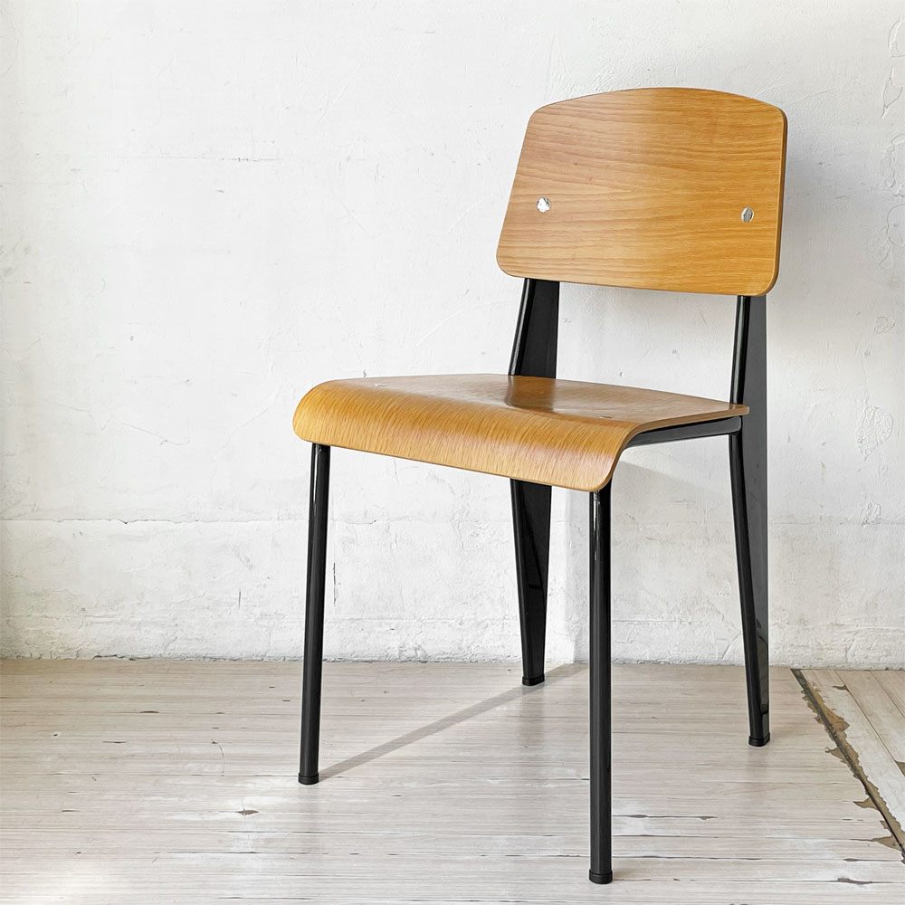 ヴィトラ vitra スタンダードチェア Standard chair ナチュラルオーク×ディープブラック ジャン・プルーヴェ Jean Prouve 名作椅子 ★