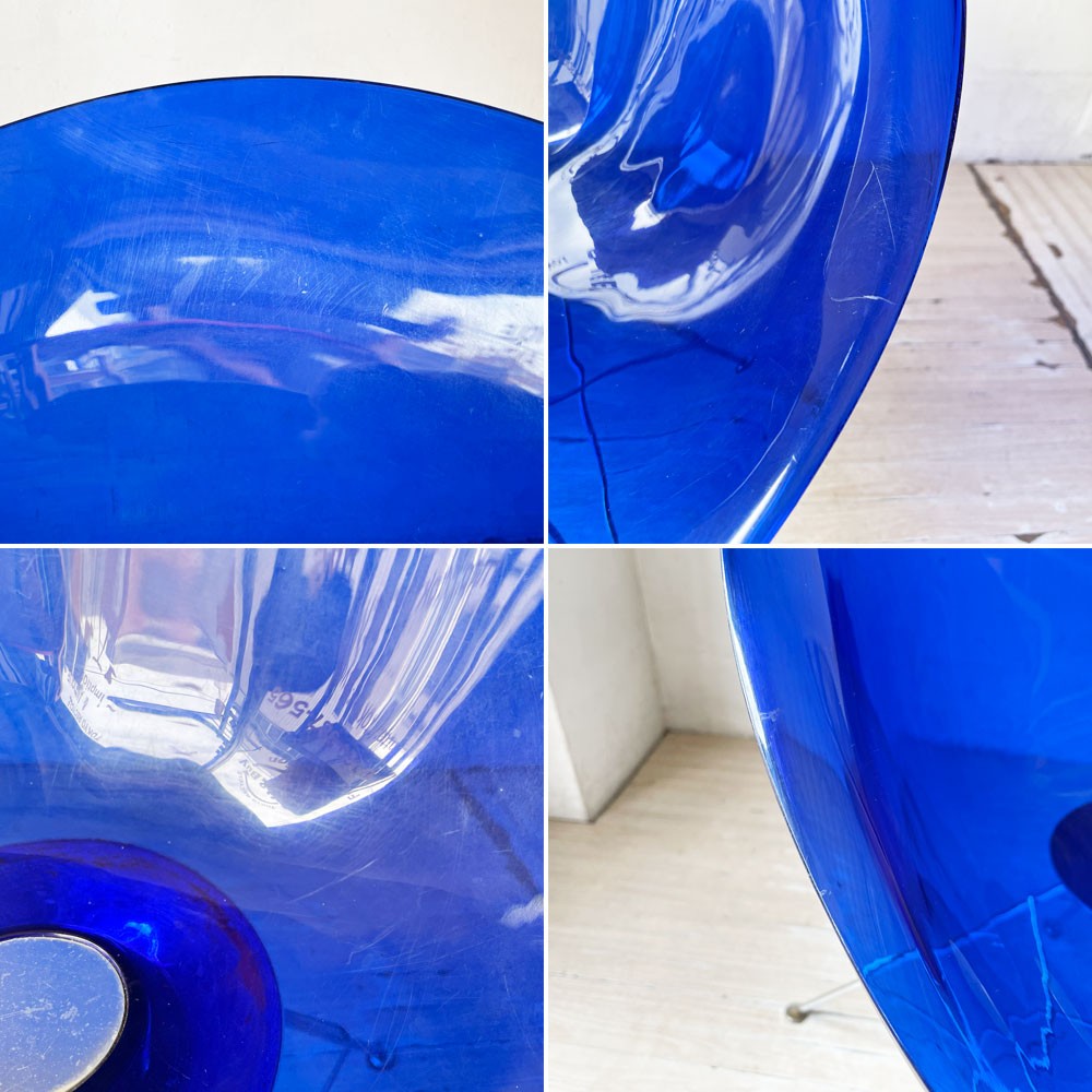カルテル Kartell エロエス ERO S ダイニングチェア コバルト 4本脚 フィリップ・スタルク スペースエイジ イタリア 参考定価￥93,400- 廃盤 ★