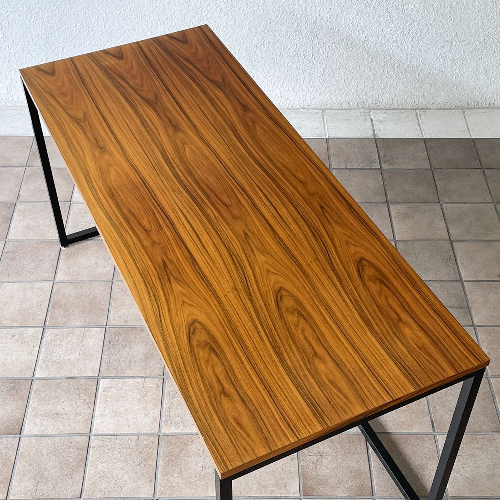 ビスレー BISLEY デスクプラン DESK PLAN Lフット ワーキングテーブル W145cm デスク ローズウッド調 メラミン天板 イギリス ◇