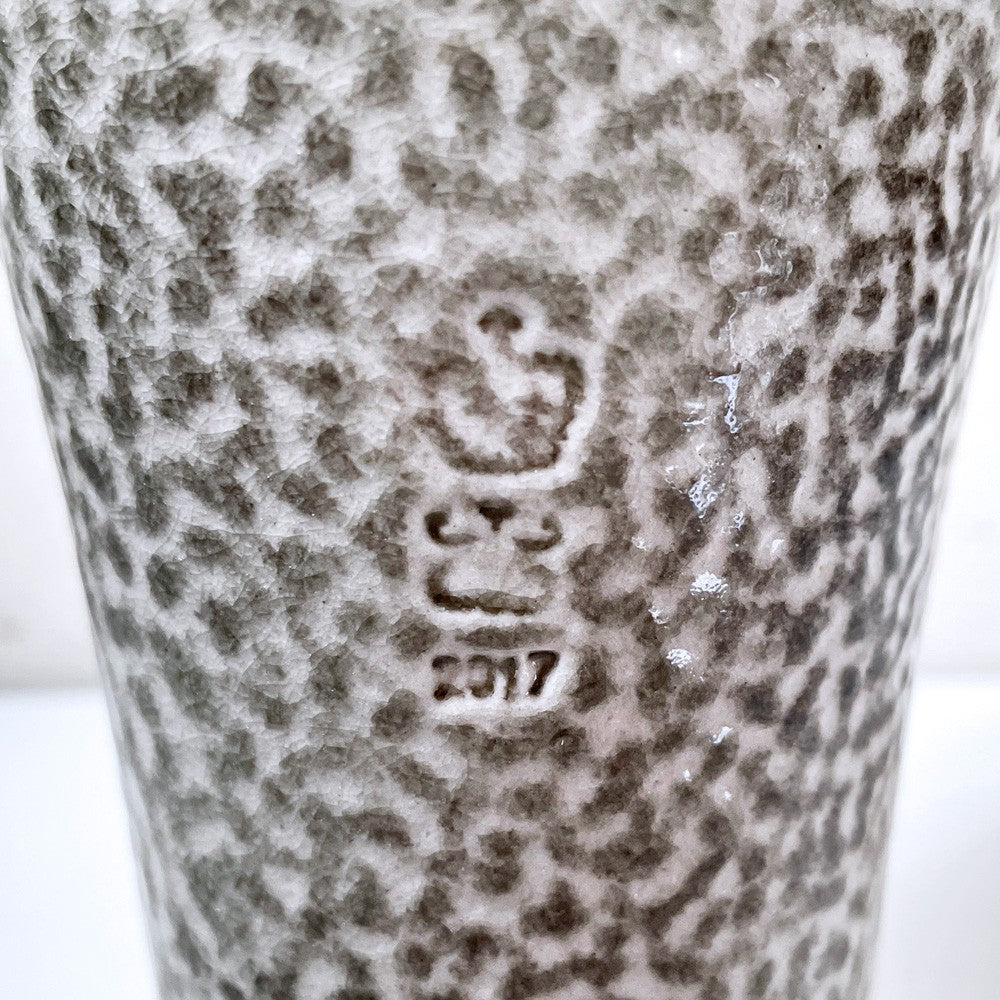 スティーブ・ハリソン Steve Harrison ビーカー グレー系 ソルトグレーズ ARTS&SCIENCE取扱 2017年 希少 現代作家 ■