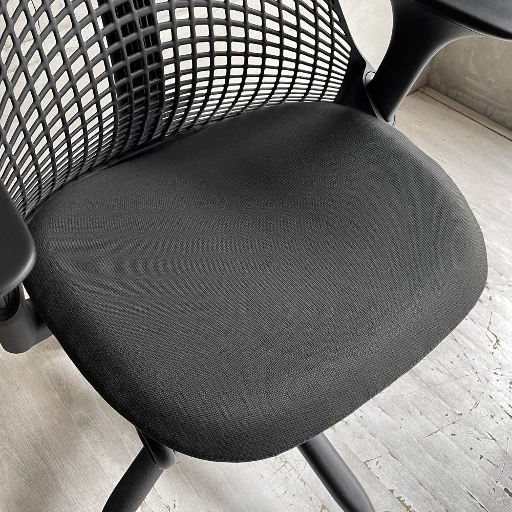 ハーマンミラー HermanMiller セイルチェア SAYL Chair デスクチェア オフィスチェア ブラック 旧モデル イヴ・ベアール モダンデザイン ♪