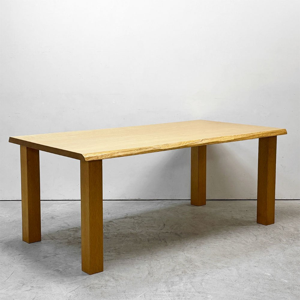 家具蔵 KAGURA ヴィンテージシリーズ VINTAGE ダイニングテーブル ナラ無垢材 耳付き W170cm クラフト家具 国産家具 ナチュラル ●