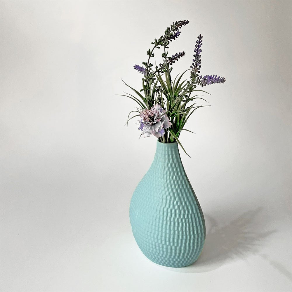 グスタフスベリ GUSTAVSBERG レプティル Reptil フラワーベース 花瓶 スティグ・リンドベリ Stig Lindberg 北欧 ビンテージ ライトブルー ★