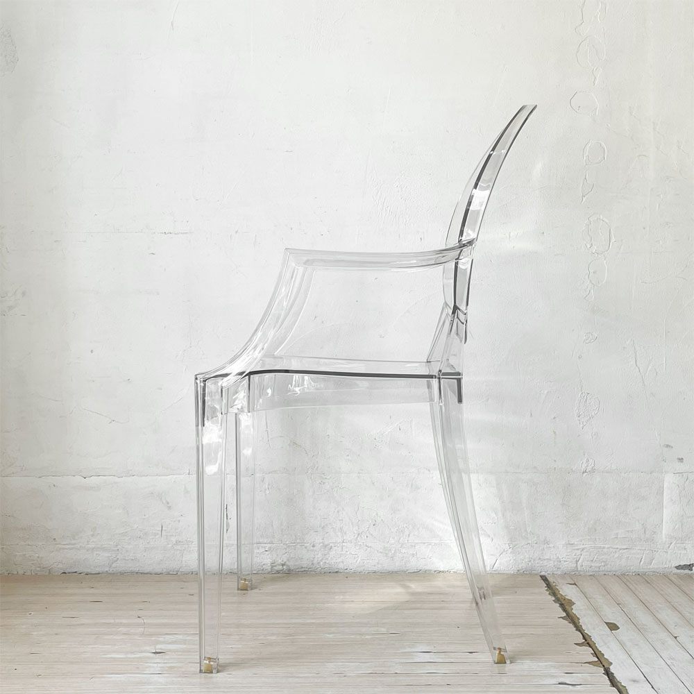 カルテル Kartell ルイゴースト LouisGhost アームチェア クリスタル スタッキング フィリップ・スタルク Philippe Starck イタリア B ★