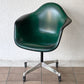 ハーマンミラー Herman Miller アームシェルチェア セカンド 2nd ナウガレザー キャスターベース イームズ ミッドセンチュリー ◇