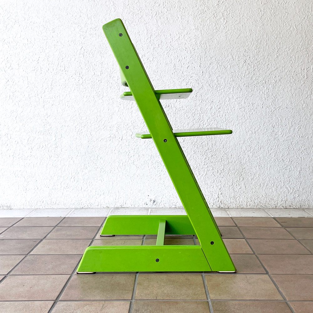 ストッケ STOKKE トリップトラップ TRIPP TRAPP ベビーチェア キッズチェア S/N4～ グリーン ノルウェー 北欧家具 ◇