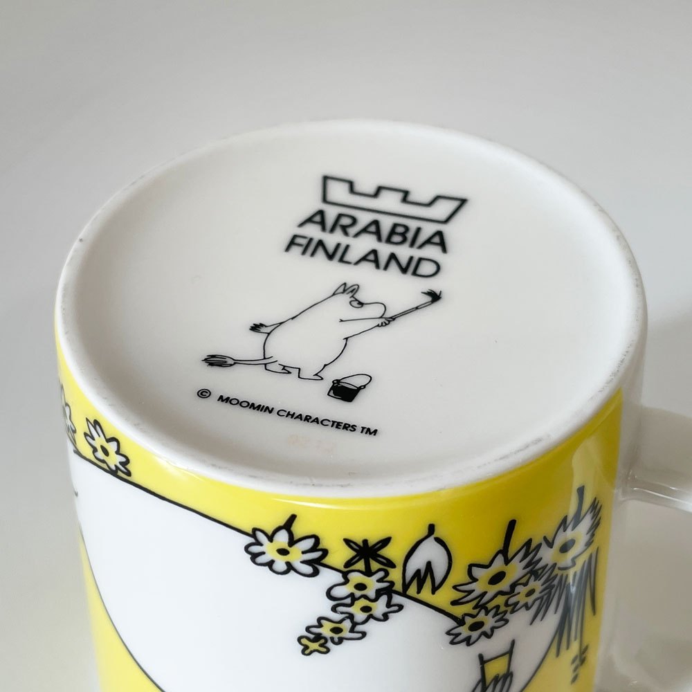 アラビア ARABIA ムーミンマグ MOOMIN スノークのお嬢さん フローレン イエロー 廃番 フィンランド 北欧食器 ◎