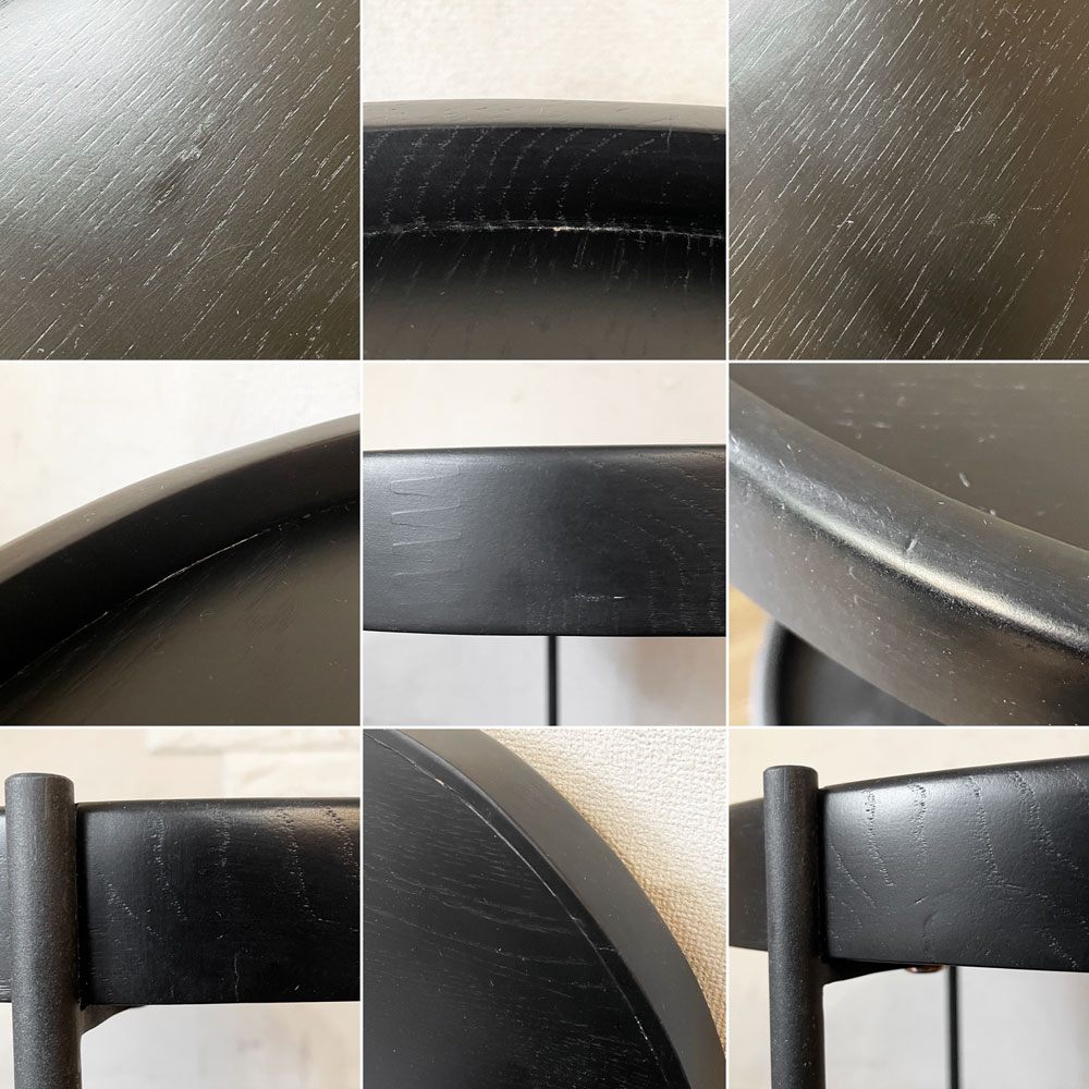 スケッチ Sketch フムラ HUMLA END TABLE エンドテーブル サイドテーブル オーク材 ブラック Φ45cm モートン・ゲオーセン デンマーク モーダエンカーサ 取扱 定価￥56,100- ◎