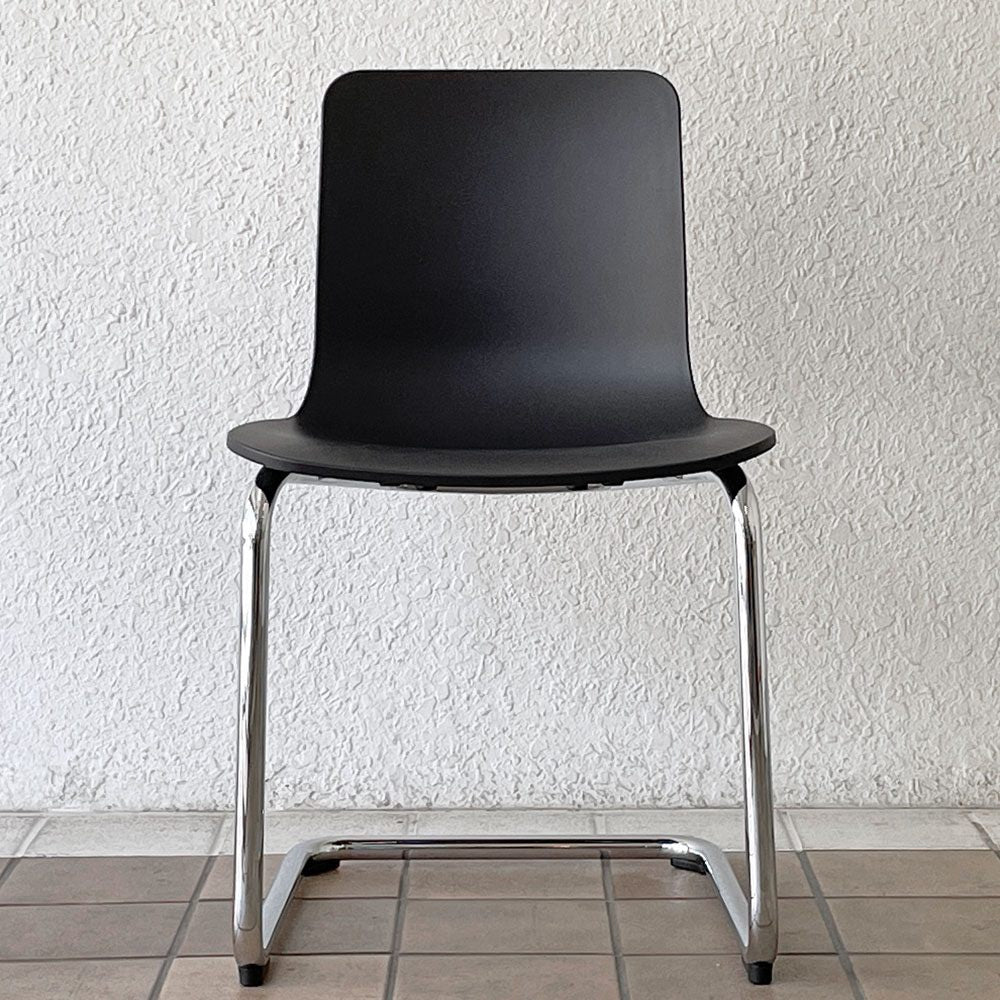 ヴィトラ Vitra ハル RE キャンチレバー HAL RE CANTILEVER ダイニングチェア ブラック ジャスパー モリソン 定価66,000円 B ◇
