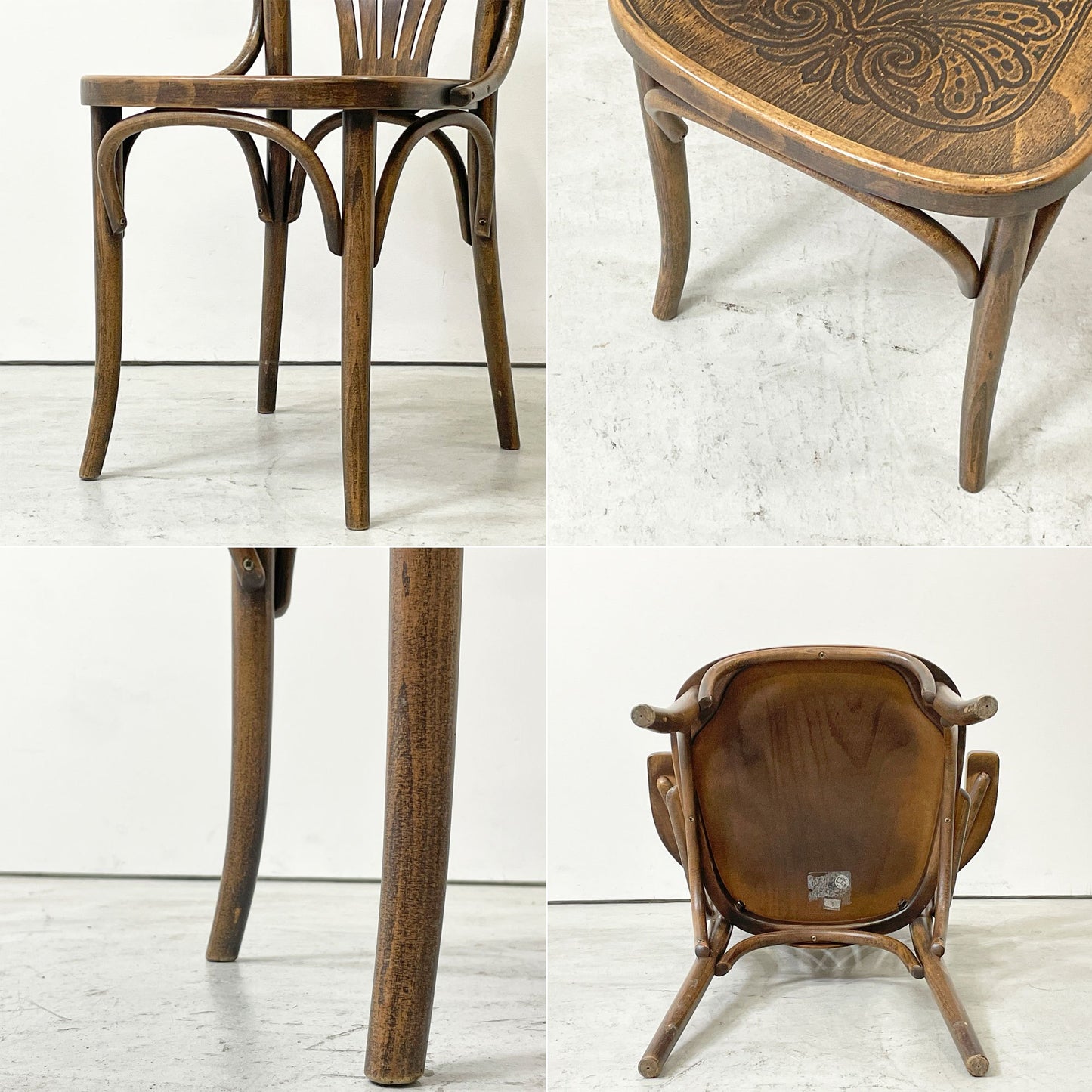 トン TON ベントウッド アームチェア Bentwood Arm chair ダイニングチェア 曲木椅子 ビーチ材 チェコ製 ●