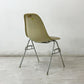 ハーマンミラー Herman Miller サイドシェルチェア セカンド 2nd FRP アプホルスター レザー スタッキングベース イームズ ビンテージ ●