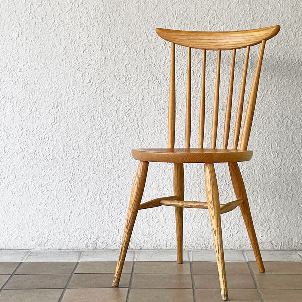 柏木工 KASHIWA KURA WINDSOR キッチンチェア ダイニングチェア W554A/K オーク無垢材 オイル仕上げ 定価50,600円 ◇