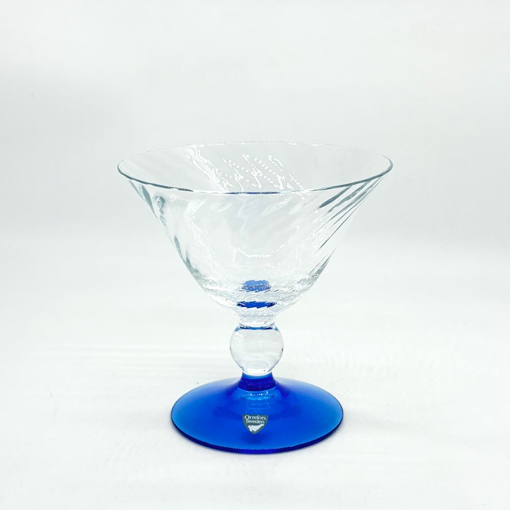 オレフォス Orrefors エイプリルボウル April bowl ガラスコンポート H13cm エリカ・ラーゲルビエルケ 北欧 スウェーデン ●