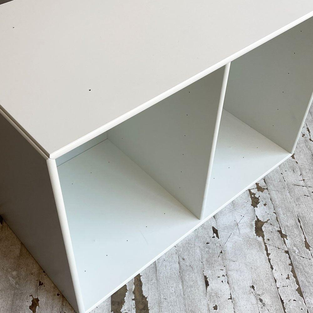 モンタナ MONTANA システムシェルフユニット SYSTEM SHELF UNIT 2列 オープンシェルフ ホワイト デンマーク ♪