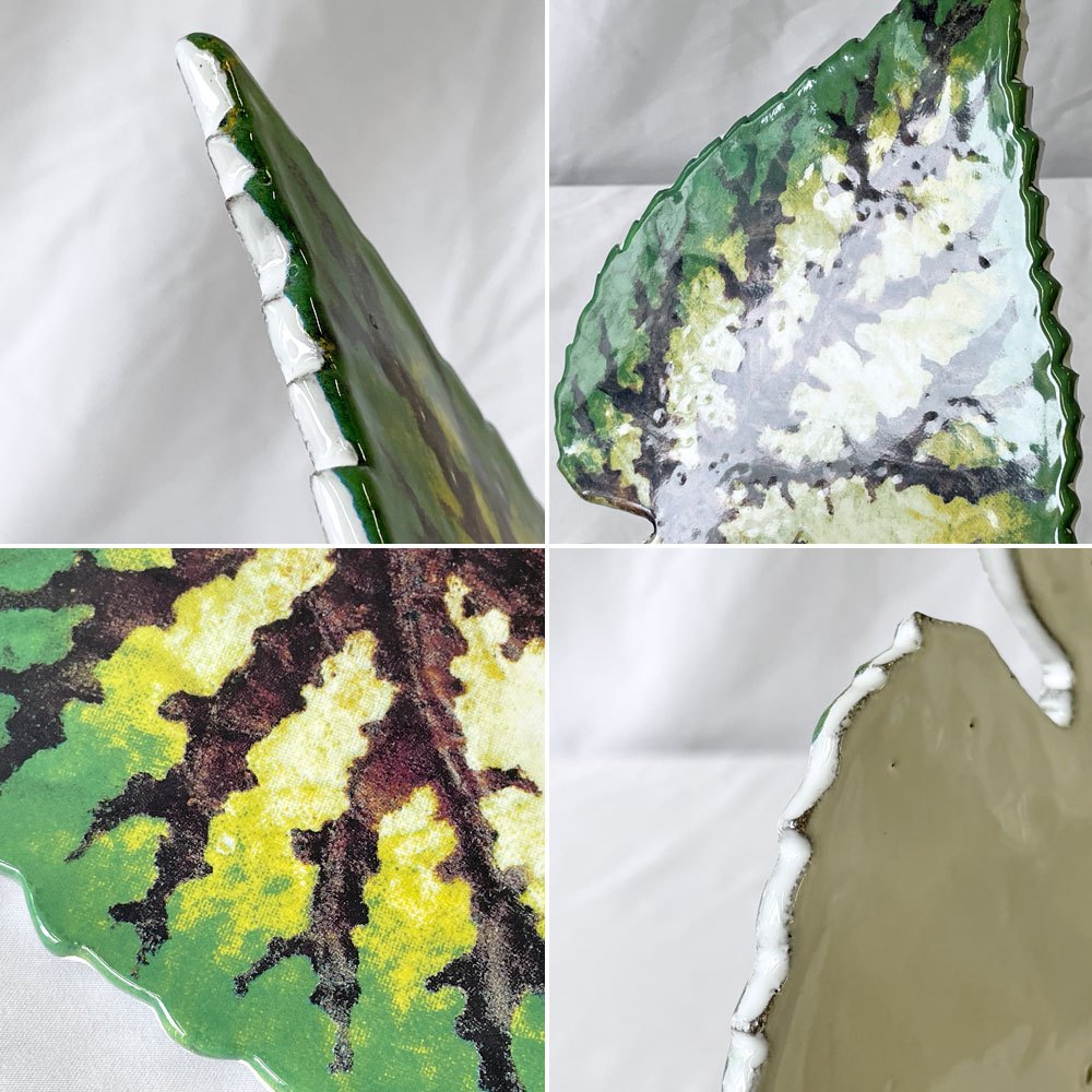 アスティエ・ド・ヴィラット Astier de Villatte ジョン・デリアン John Derian トロピカルリーフ リーフプラッター W28.5cm フランス ◇