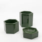ヴィトラ Vitra ヘキサゴナルコンテナ Hexagonal Containers 3set 小物入れ 収納 ダークグリーン ジャスパー・モリソン ●