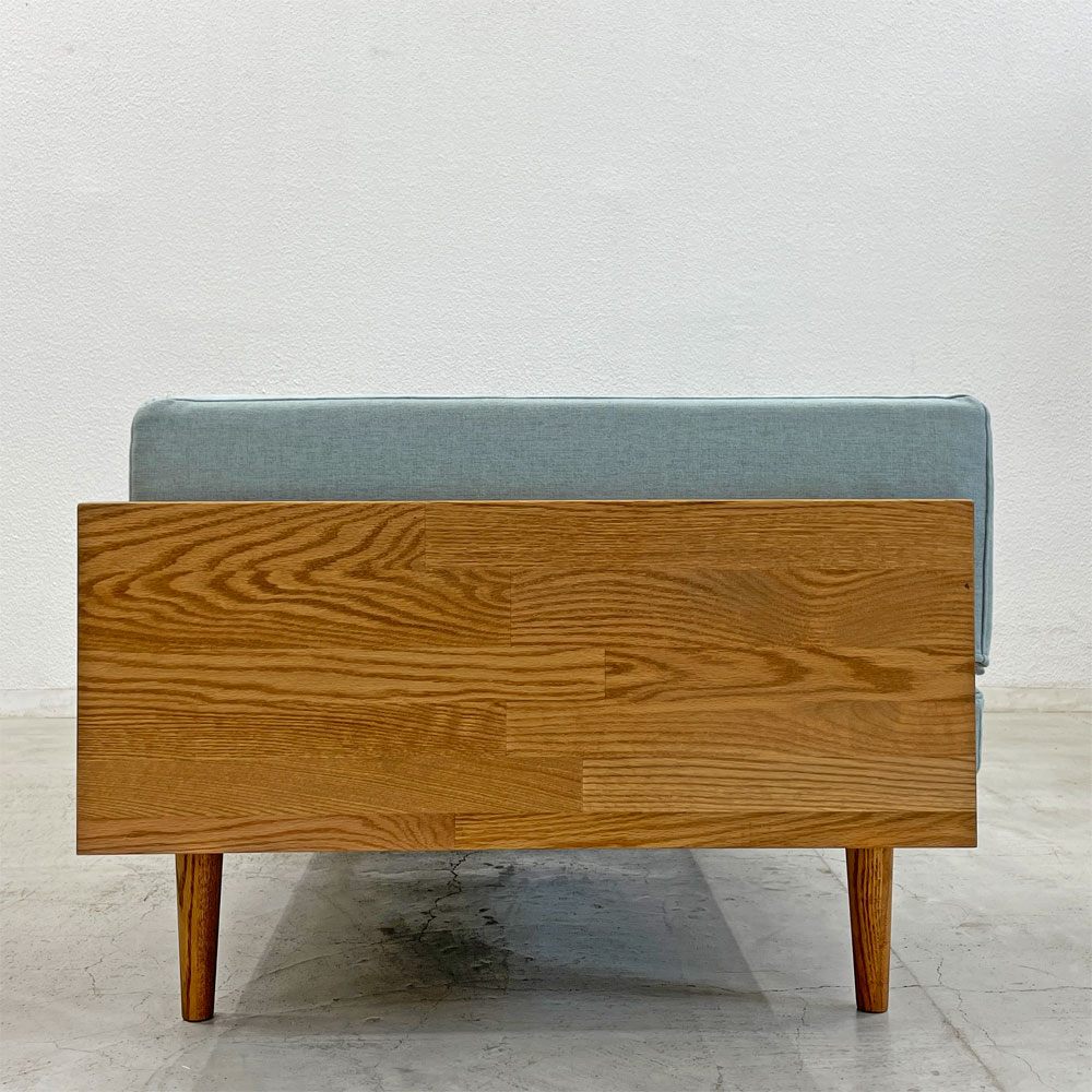 モモナチュラル Momo natural デイ ソファ DAY SOFA 2.5シーター ONE ARM L 2.5人掛け 片アーム オーク無垢材 定価145,000円 〓