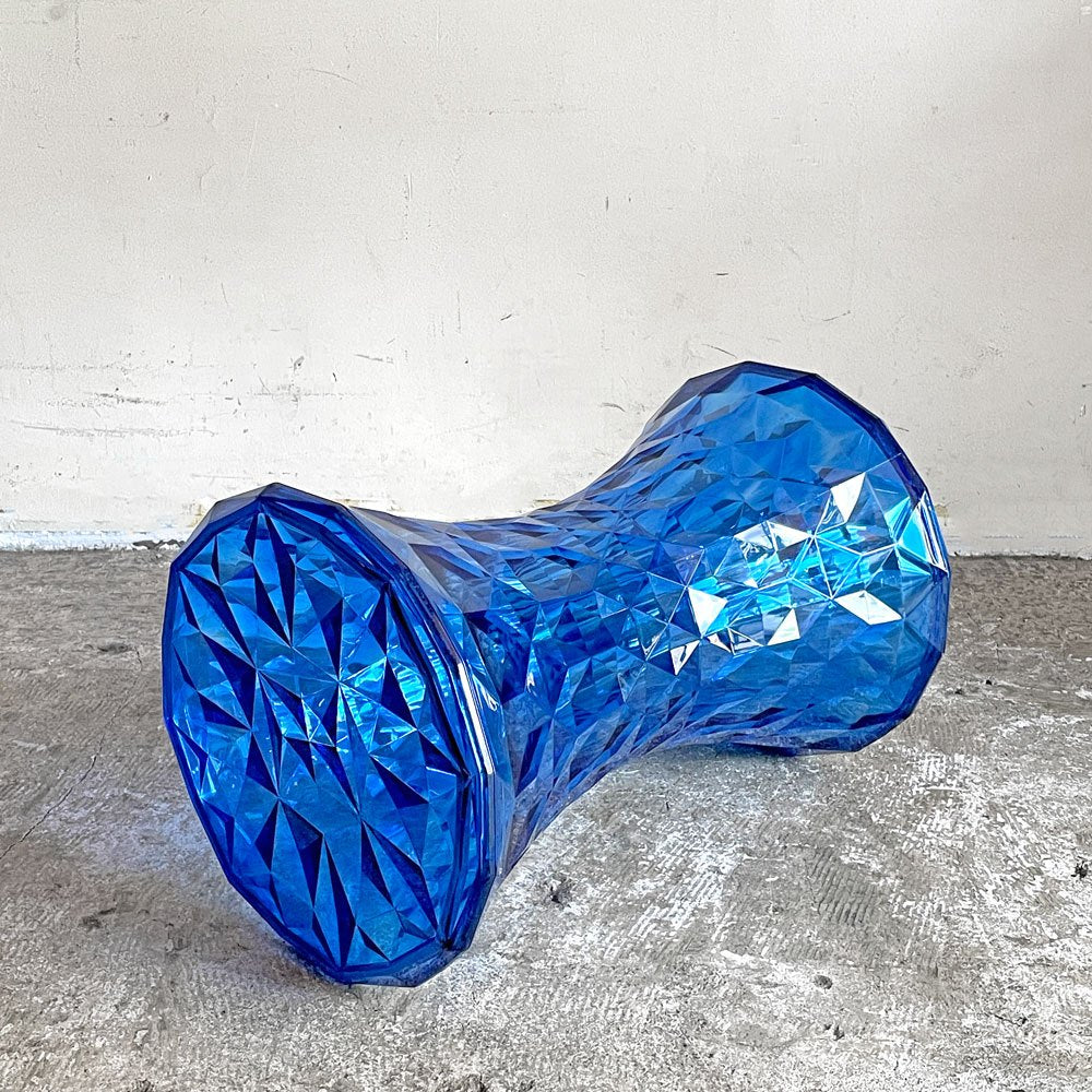 カルテル Kartell ストーン STONE スツール サイドテーブル H46cm ポリカーボネート ブルー マルセル・ワンダース イタリア ■