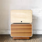 モダニカ MODERNICA セルシステム Cell System チーク材 2段 オープン＋2ドロワーユニット W60cm キャスターベース 廃番仕様 ◎