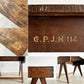 ピエールジャンヌレ Pierre Jeanneret スモールデスク スクールデスク W83cm チーク無垢材 Vレッグ チャンディーガル オリジナルビンテージ 希少 〓
