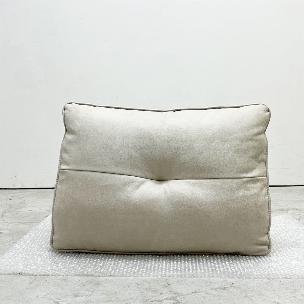 リラックスフォーム RELAX FORM アルフレード ALFREDO ソファ 背クッション 置き型クッション プラチナグレー レザーテックス 関家具 ロータイプ H42cm 展示品 B ●