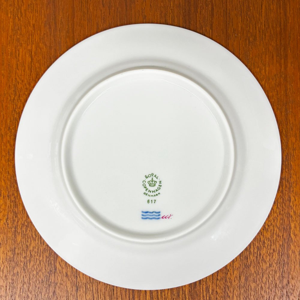ロイヤルコペンハーゲン ROYAL COPENHAGEN バーガンディプリンセス プレート 17cm デンマーク 北欧食器 C ◎