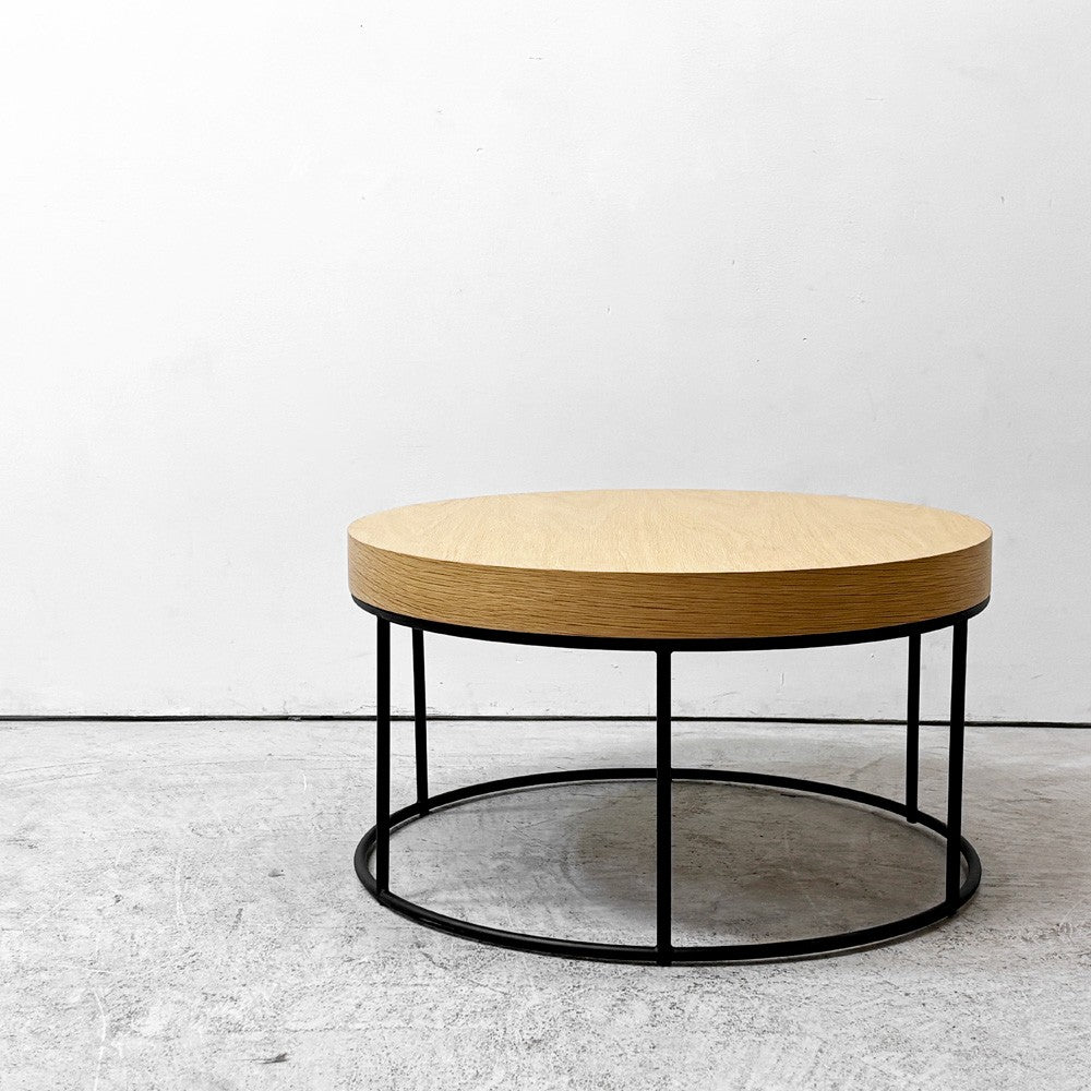 イデー IDEE ディバンコ DIVANCO ローテーブル コーヒーテーブル ラウンド オーク材 スチール ナチュラルモダン 定価￥59,900- ●