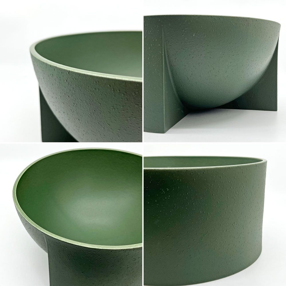 イッタラ iittala クル Kuru セラミックボウル フラワーポット 小物入れ Φ24cm モスグリーン フィリップ・マルイン フィンランド 北欧雑貨 ●