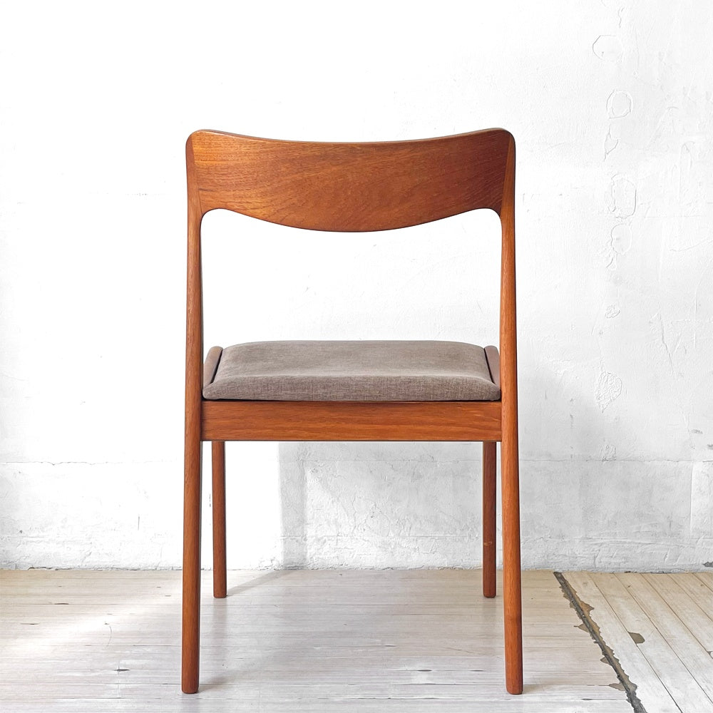 デンマークビンテージ Danish Vintage チーク材 ダイニングチェア デンマーク ファブリック 北欧家具 B ★
