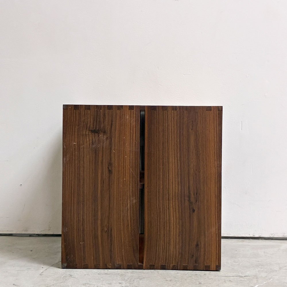 アコースティックデザイン Acoustic Design レコード収納ボックス ウォールナット材 B ●