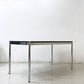 USMモジュラーファニチャー USM Haller USMハラーテーブル ワーキングデスク ダイニングテーブル チャコールリノリウム H74cm アジャスター C ●
