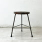 ピエールジャンヌレ Pierre Jeanneret スツール Stool チーク材 三角脚 ビンテージ レター入り チャンディーガル 1960s ●