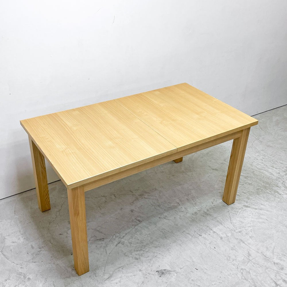 イデー IDEE アッシュ エクステンション テーブル ASH EXTENSION TABLE 伸長式 W140～220 ナチュラル 定価￥193,600- ●