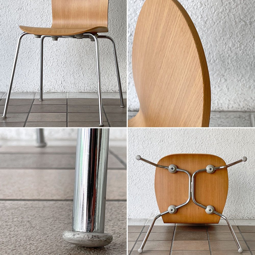 カッペリーニ Cappellini テイト TATE スタッキングチェア プライウッド ジャスパー・モリソン オーク材 スーパーノーマル A ◇