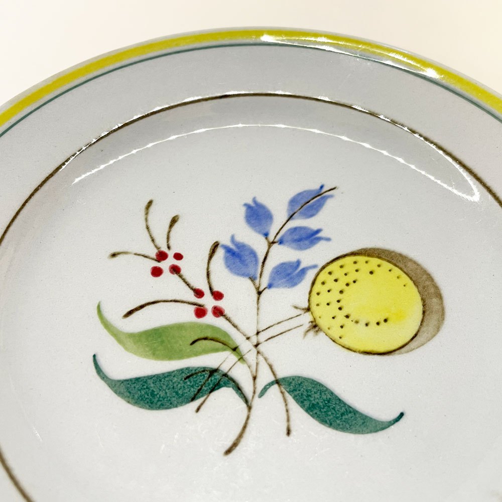 アラビア ARABIA ウィンドフラワー Wind Flower プレート Φ15㎝ 北欧ビンテージ オルガ・オソ 1960年代 北欧食器 D ★