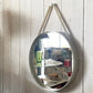 ヘイ HAY ストラップミラー STRAP MIRROR NO 2 ウォールミラー ライトグレー Φ50 壁掛け鏡 北欧家具 定価￥55,000- ■