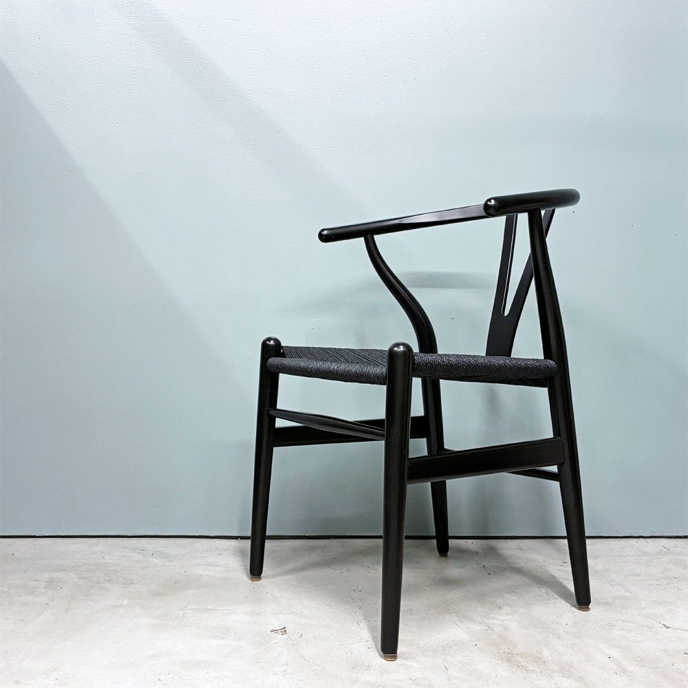 カールハンセン＆サン Carl Hansen & Son CH24 Yチェア ブラックラッカー×ブラックペーパーコード ビーチ材 ハンス・J・ウェグナー デンマーク 北欧家具 ◎