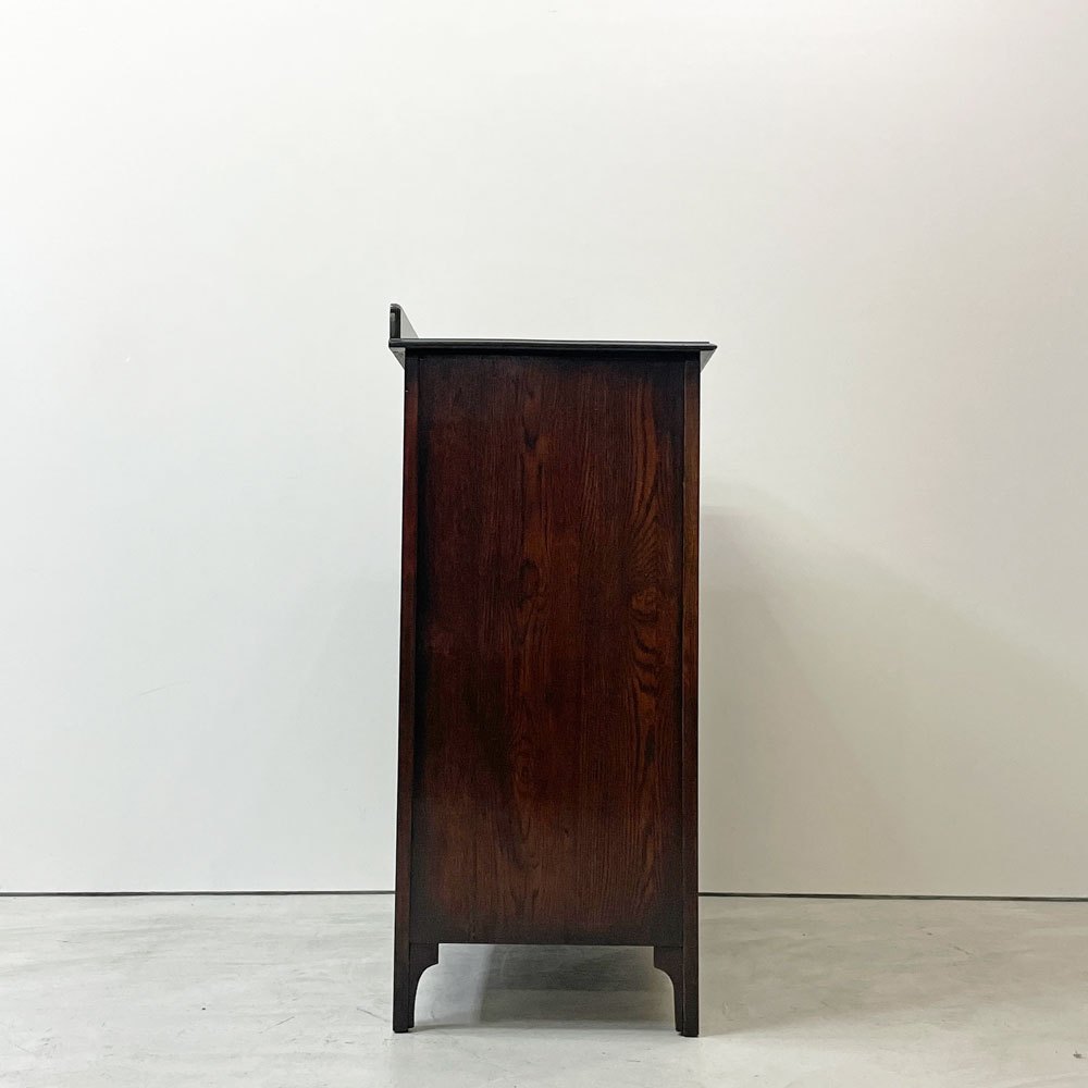 UKビンテージ UK Vintage オーク材 チェスト 衣装ケース 4段 英国家具 アンティーク 収納家具 W91cm ●