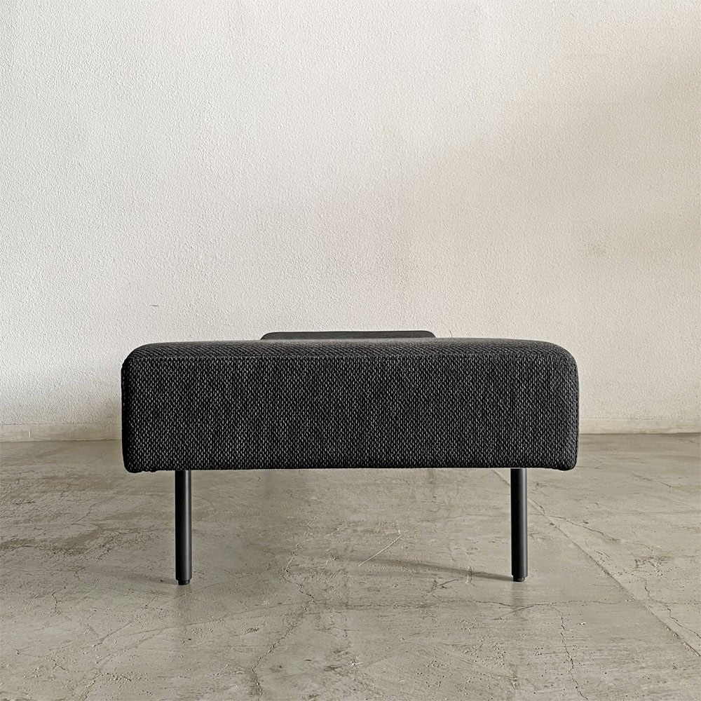 イデー IDEE ディヴァンコ DIVANCO BENCH ベンチ 長椅子 W160cm ファブリック ブルー系 スチール脚 植木莞爾 受注生産品 定価￥199,900- 〓