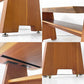 クラフトファニチャー Craft furniture ダイニングテーブル ウォールナット無垢材  耳付き 天然木 アジャスター付き W130cm ●