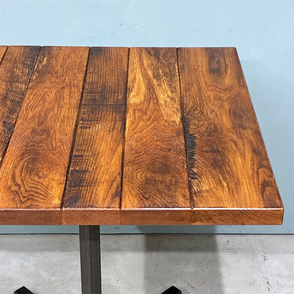 アクメファニチャー ACME Furniture グランビュー GRANDVIEW カフェテーブル オーク無垢材 スチール スクエア天板 W72cm 現状品 ◎