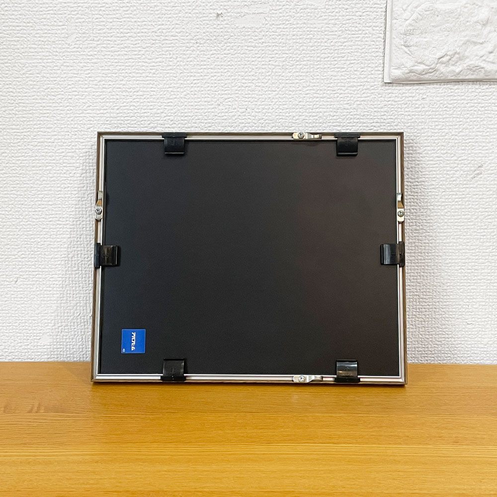 はるき堂 水彩画 黒ウサギとひよこ 27×22cm 額装品 赤崎晴樹 ◎