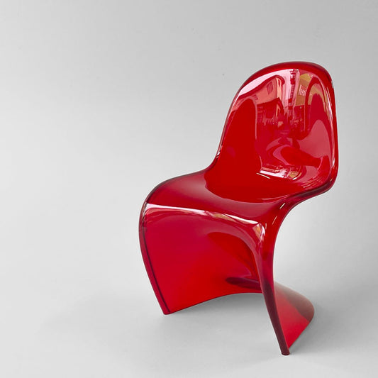 ヴィトラ デザインミュージアム Vitra Design Museum ミニチュアコレクション パントンチェア 1/6スケール 限定カラー レッド 箱付き ◇