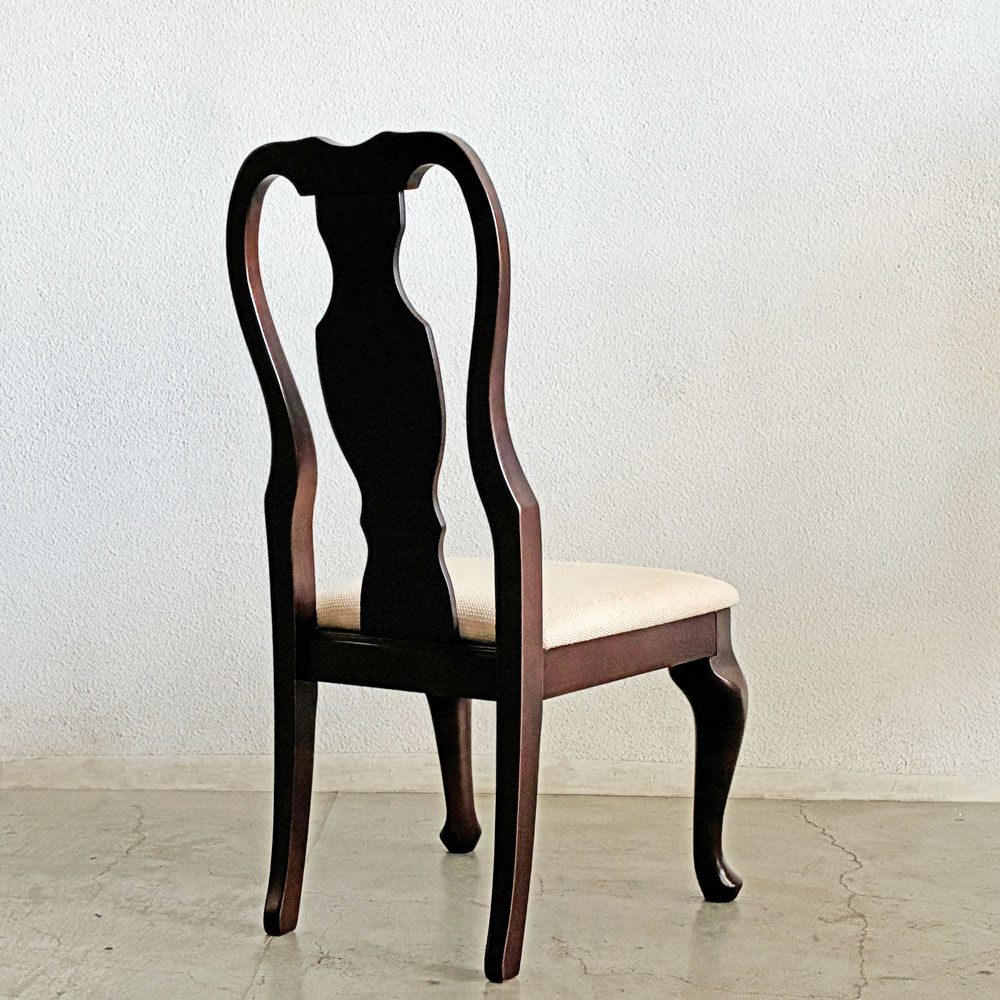 イーセンアーレン ETHAN ALLEN クイーンアンスタイル ダイニングチェア 猫脚 クラシカルデザイン A 〓