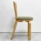 アルテック artek チェア66 CHAIR66 ダイニングチェア ナチュラルラッカー バーチ材 ファブリックシート アルヴァ・アアルト フィンランド 北欧家具 ビンテージ B ●