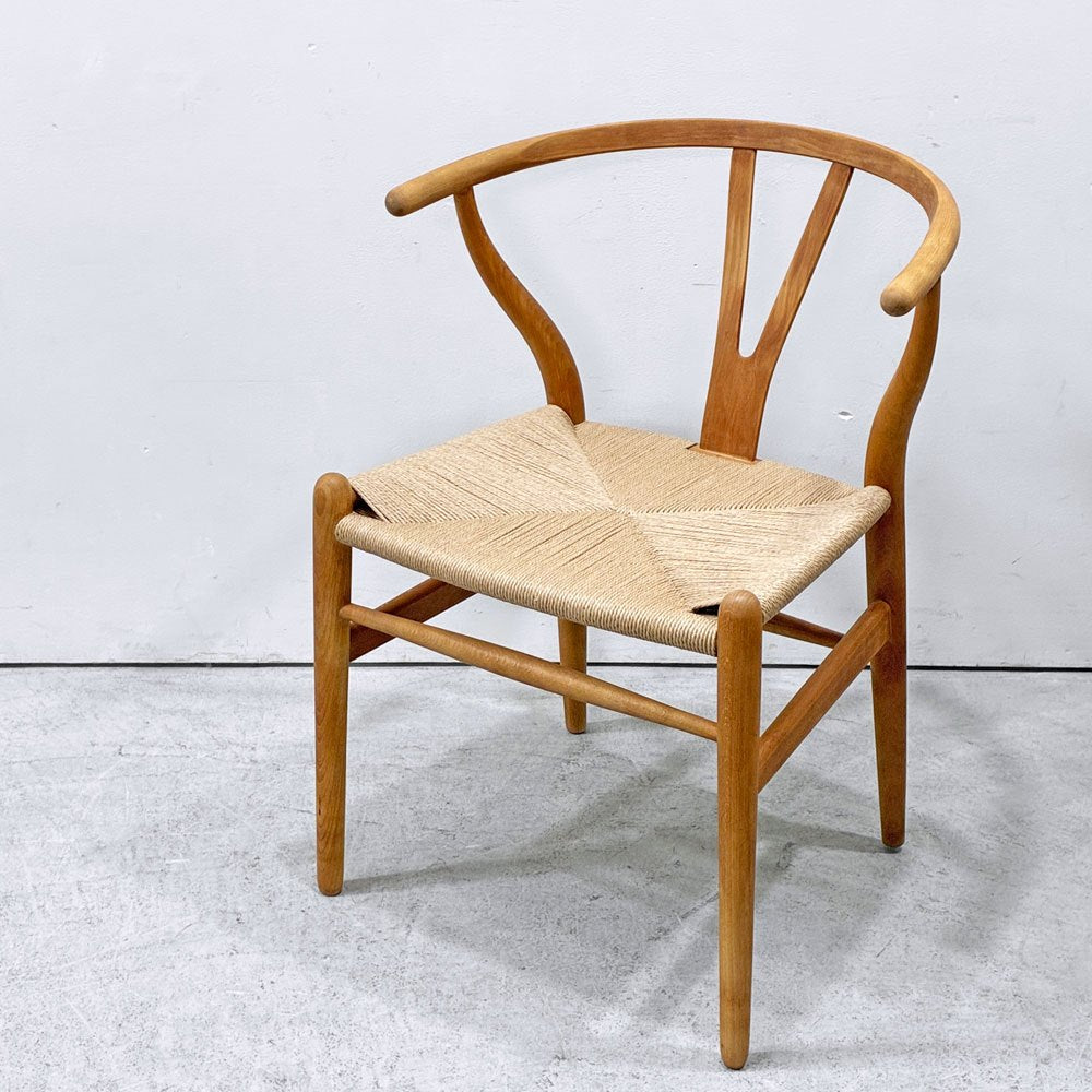 カールハンセン＆サン Carl Hansen & Son CH24 Yチェア オイルフィニッシュ ビーチ材 ハンス・J・ウェグナー デンマーク ペーパーコード張替済 日本仕様サイズ ビンテージ C ●