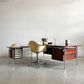 シバストファニチャー Sibast Furniture オフィスデスク No.275 ローズウッド×スチール サブデスク付 W204cm アルネ・ヴォッダー デンマーク 北欧ビンテージ 〓