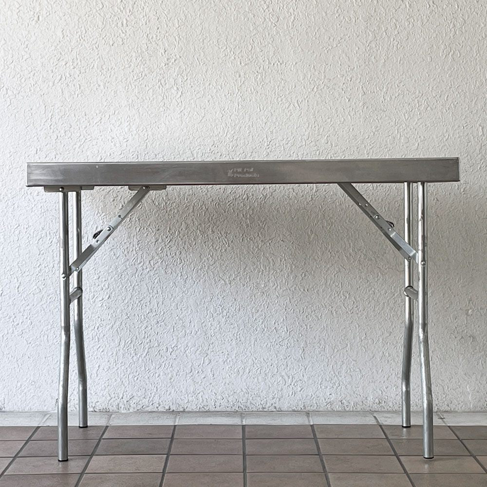 ピットパル PIT PAL アルミ ワークテーブル ALUMINIUM WORK TABLE Sサイズ ワークデスク W106cm 別売りシェルフ付き パシフィックファニチャーサービス取扱 定価124,300円 ◇